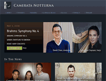 Tablet Screenshot of camerata-notturna.org